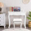 Ensemble coiffeuse avec tabouret et miroir Sindelar-617118523