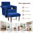 Latitude Run® Modern Berber Fleece Single Sofa Chair W/ Ottoman & Waist Pillow Blue-1540155418