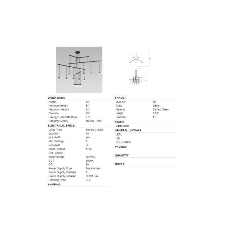 Suspenders® 15 - Light LED Pendant