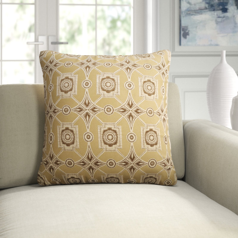 Gris Square Pillow Cover & Insert, Oyster, 24"H x 24"W