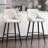 Lemarcus Upholstered Counter Stool with Metal Frame-810680605
