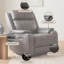 Fauteuil inclinable électrique Jasper 37 po en cuir, double position, avec appui-tête réglable et port USB - Anthracite-458035311