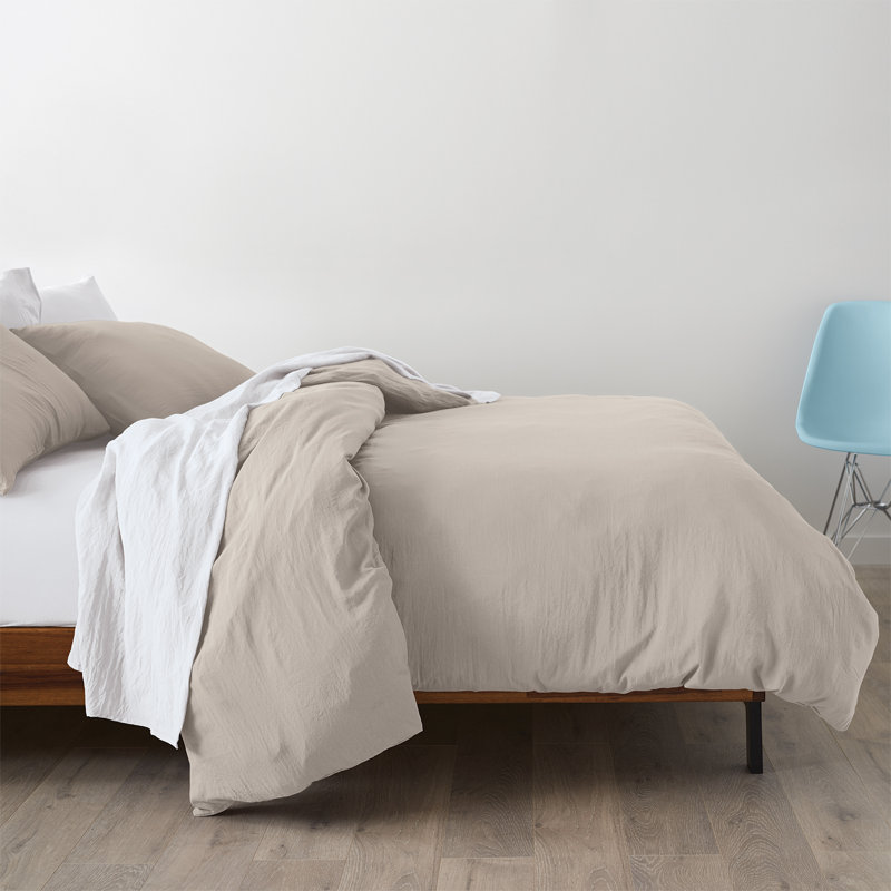 Ensemble de housse de couette en microfibre Home Collection Cozy Touch, Double, Taupe