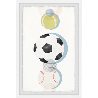 'Coloured Balls' Framed Print