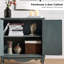 Armoire d'appoint en bois massif à 2 portes avec assemblage simple Arshawn-59681821