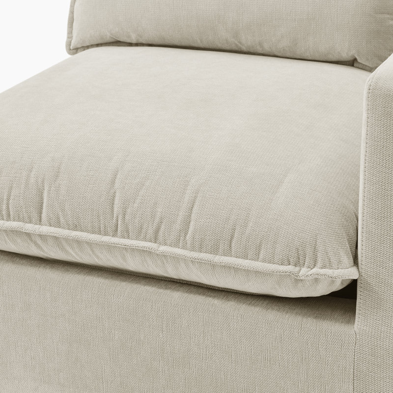 Alexa Upholstered Linen-Look Fabric 3 Seater / 4 Seater / 5 Seater Modular Sofa - Cozy Modern Design