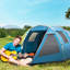 Dahlstrom 3 Person Tunnel Tent, Two Room Camping Tent w/ Windows-1994873611