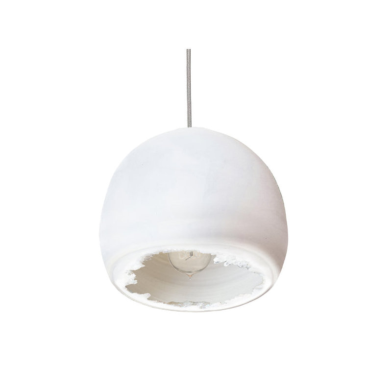 Geode 1 - Light Pendant, Nickel, Matte White