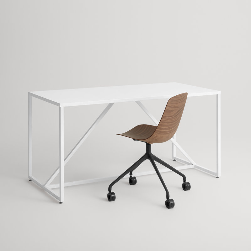 Clean Cut Task Chair, Walnut/Black