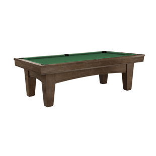 Table de billard de 8 pi Brunswick Winfield - Bois franc massif avec placage de chêne blanc, ardoise de 1 po, viseurs de rail martelés à la main, poches de chute et ensemble de jeu complet