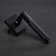 Soho Solid Brass Matte Black Door Lever with Knurled Handle