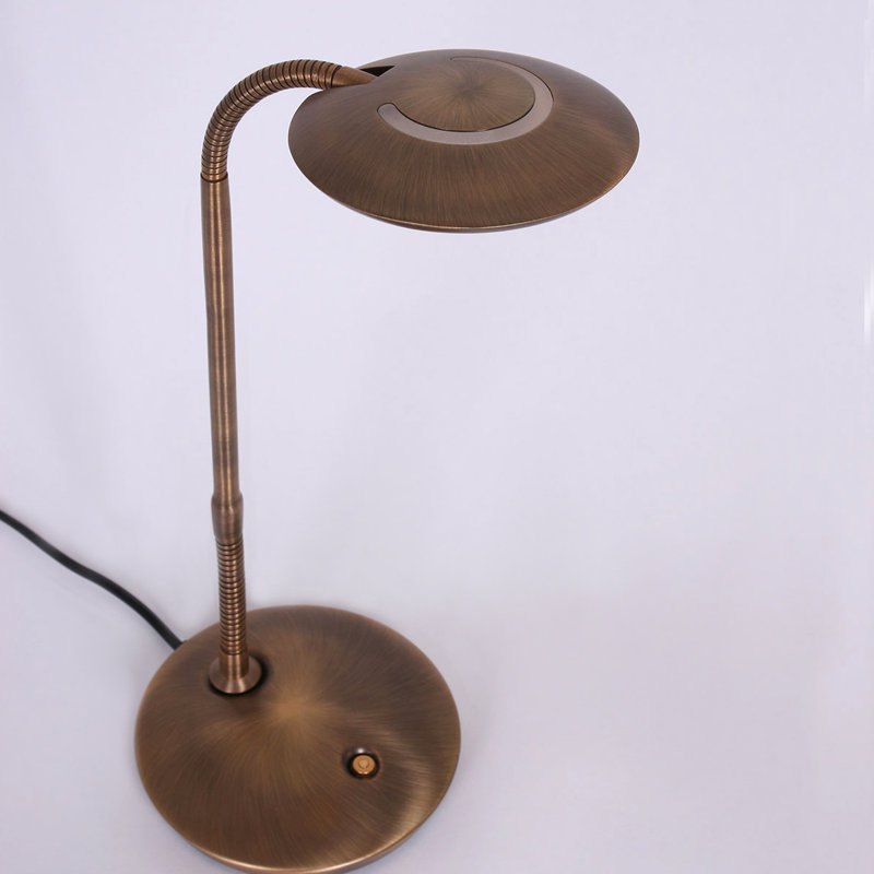 Core Adjustable Metal Desk Lamp, Brown