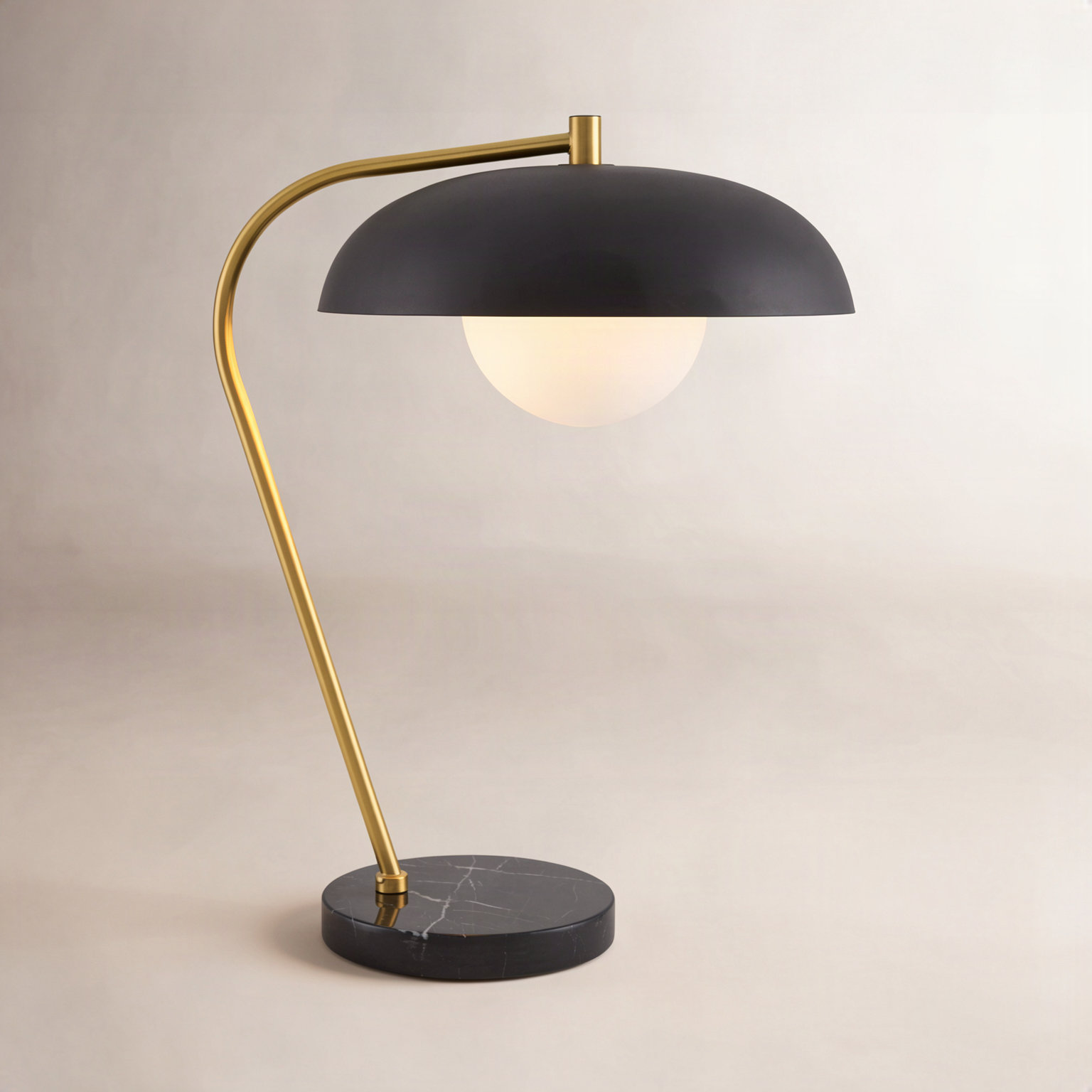 Table Lamp, Black, Black