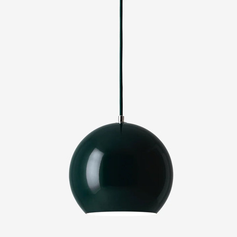 Luminaire suspendu dôme Barnsdale, Vert foncé, Vert foncé