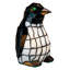 Penguin 8" Lighted Art Glass Novelty Light
