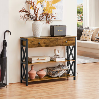 Papineau 40'' W Console Table with USB Ports and Outlets