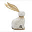 Figurine de lapin en magnésium avec oreilles en fer doré-2043317697