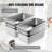 VEVOR Full Size Anti-Jam Steam Pan 6-Inch Deep Table Pan