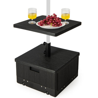 Aburio 21 Lb. Free Standing Umbrella Base with Wheels