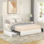 Lit plateforme tapissier avec rangement Anda