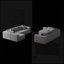 Canapé modulaire, canapé en velours côtelé modulaire en L de 188 po pour 8 pièces | Gris anthracite | Velours côtelé-345636882