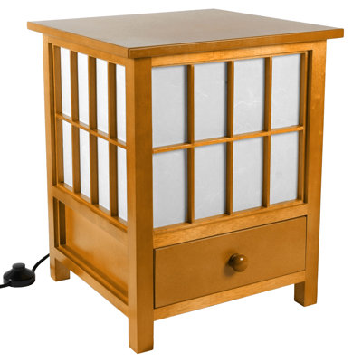 Shiver Solid Wood Table Lamp