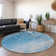 Premium Machine Washable Cerrito AMF562 Blue Rug