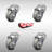 SS Polyurethane Wheel Swivel Bolt Hole Caster Set Service Caster-92133143