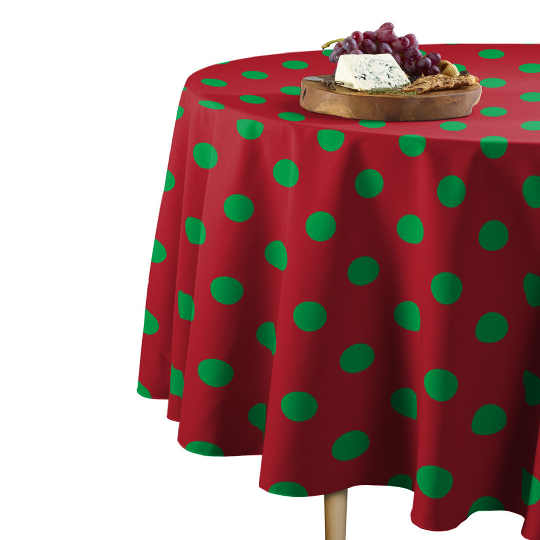Sirabella 3 Dots Round Tablecloth East Urban Home 