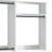 Vedz Wall Mount Closet Set, 1 Shelf 5 Hanging Rods, Melamine-114490583