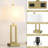 Permelia 23.5" Metal Table Lamp Set with USB, Type-C Ports and Built-in-Oulet-1006742191-1006742190