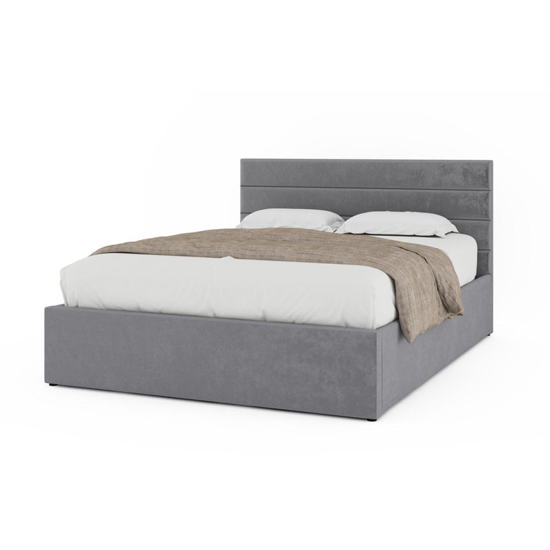 Maskell Upholstered Storage Bed with Mattress, Kingsize (5')