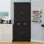 Armoire de rangement pour garde-manger de 71 po, avec 4 portes, tiroir, 2 tablettes réglables, armoire autoportante pour le salon de la salle à manger, buanderie - noir