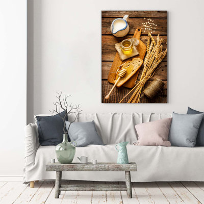 Breakfast - Wrapped Canvas Print