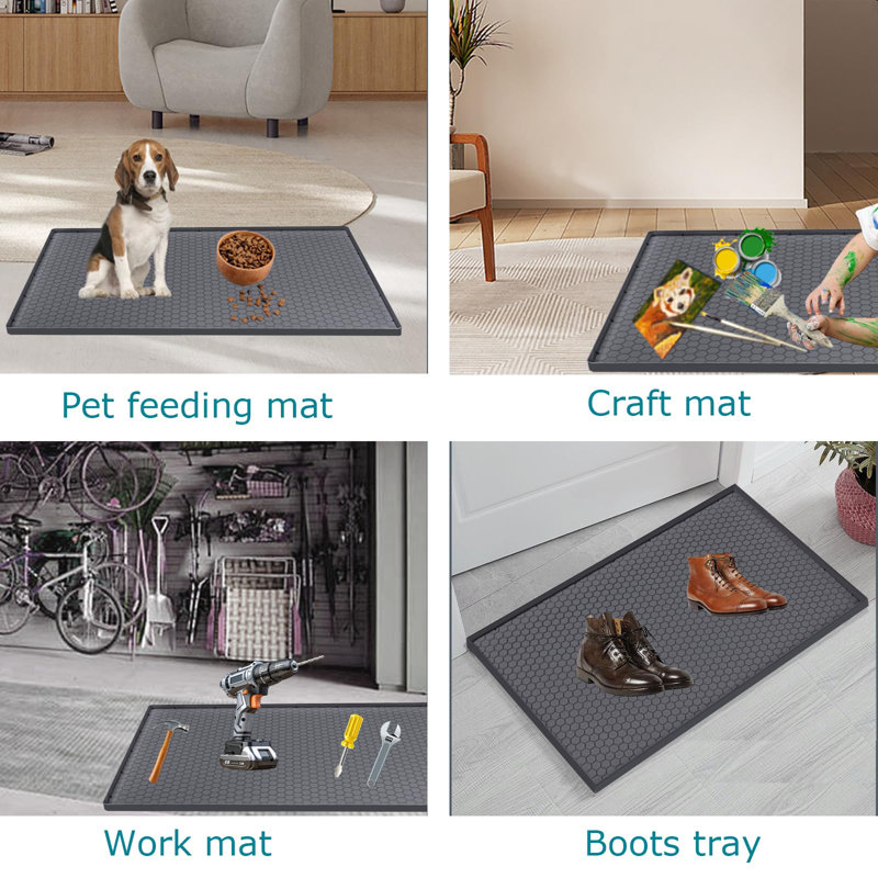 Tapis imperméable sous l'évier, tapis sous l'évier en silicone pour la cuisine, tapis sous l'évier de cuisine et tapis protecteur
