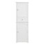 Tall Bathroom Storage Cabinet, Freestanding Storage Cabinet With Drawer And Adjustable Shelf, MDF Board With Painted Finish-498226580