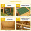 Rabbit Cage Space Two-Level Yellow Fir Wood Easy To Access Pet Outdoor Design Color Quality Structure Maintain