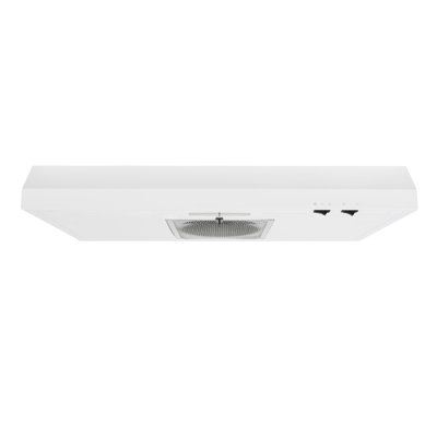 Aria 30 In. Under Cabinet Range Hood 210 Max Airflow Cfm, 2 Speeds, Led Lights Convertible Ducted/Ductless Venting - White