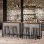 Rustic Industrial Bar Stools with Metal Frame Kitchen Furniture Chair Dining-693396285