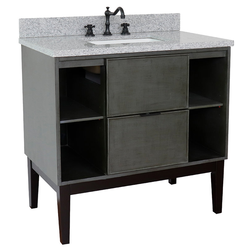 Ensemble de meuble-lavabo simple 37 po Bodway, Granite