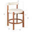 Chaise de bar en acacia Lucas