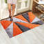 Rectangle Geometric Berber Indoor / Outdoor Area Rug-1771101008-1771101017