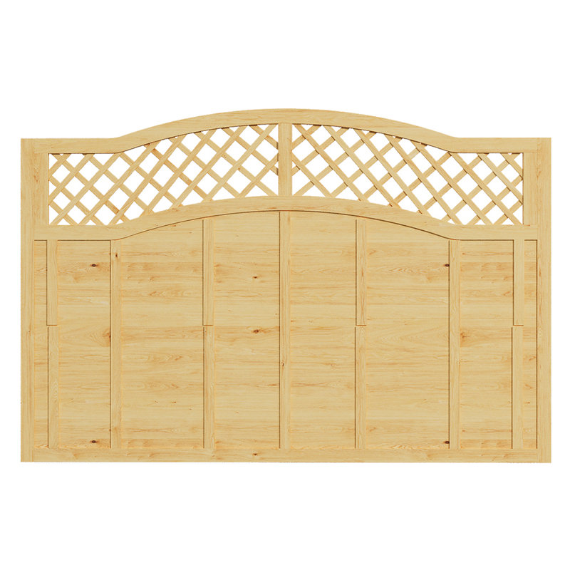 120 cm H x 180 cm W Solid Wood Fence Panels Fencing