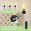 Applique murale 24 po à pile, applique murale rechargeable sans fil avec télécommande, lumière noire et dorée à intensité variable pour la chambre à coucher, le couloir, le vestibule, l'escalier, 2700K-1747037683