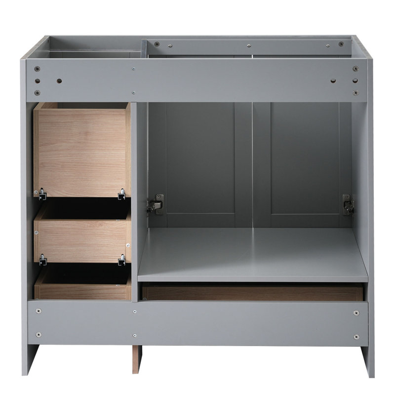 Meuble-lavabo de 36 po Cabinet, Gris