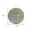 Tapis rond 8 po