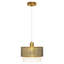 Luminaire suspendu suspendu 11 pièces de 11,125 po or et blanc