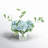 Keenum Hydrangea Floral Arrangement in Vase-98496616
