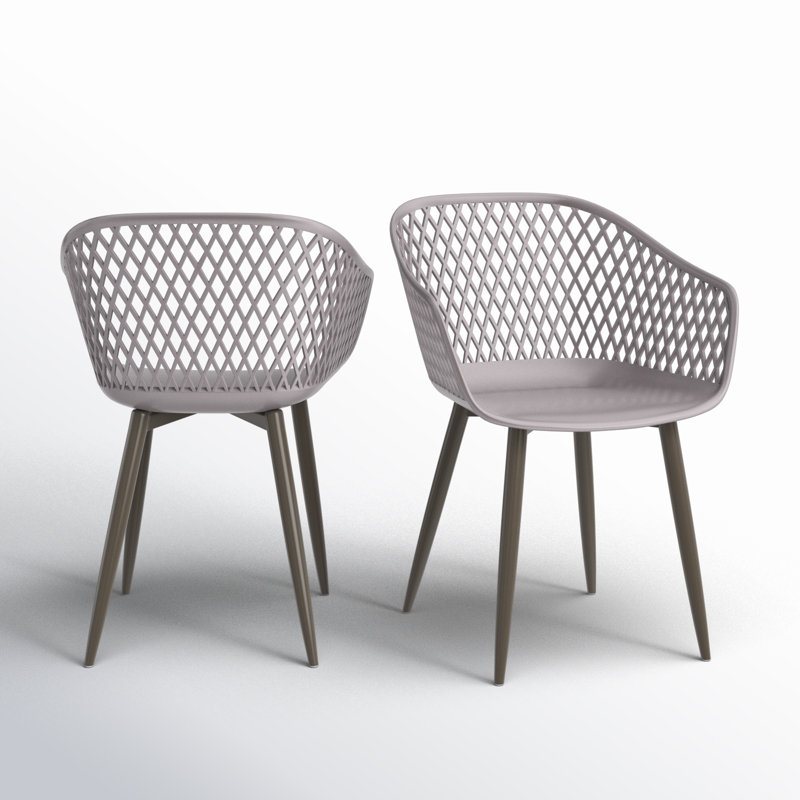 Piazza Patio Dining Chair, Gray
