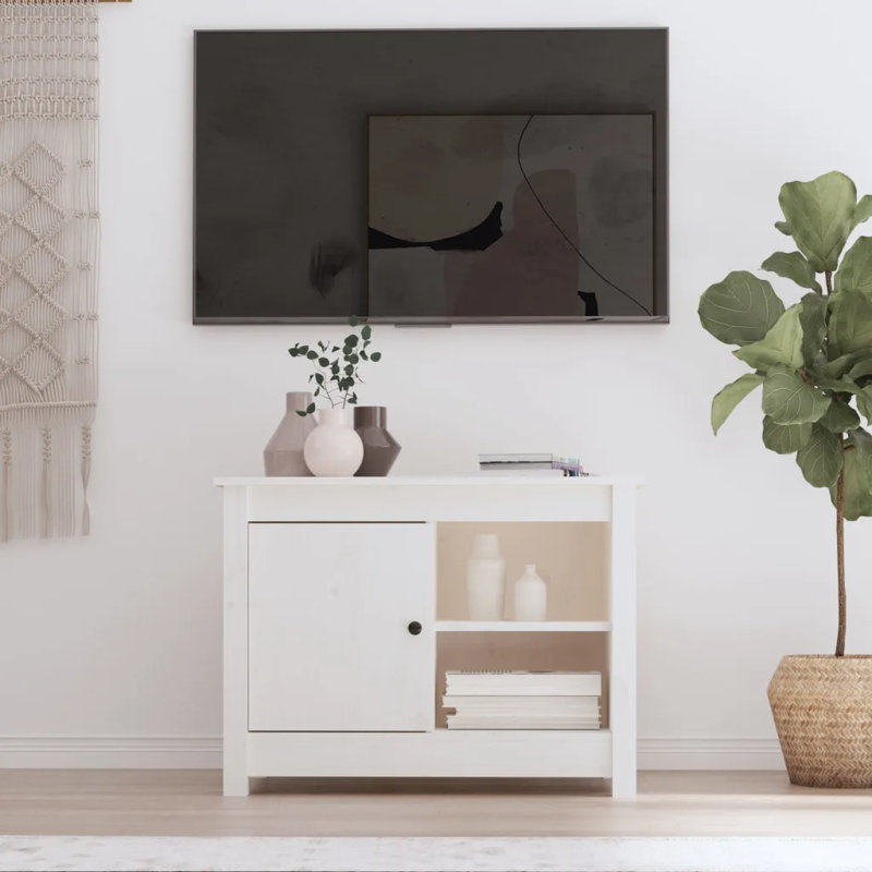 Unfinished TV Stand for TVs up to 48", White